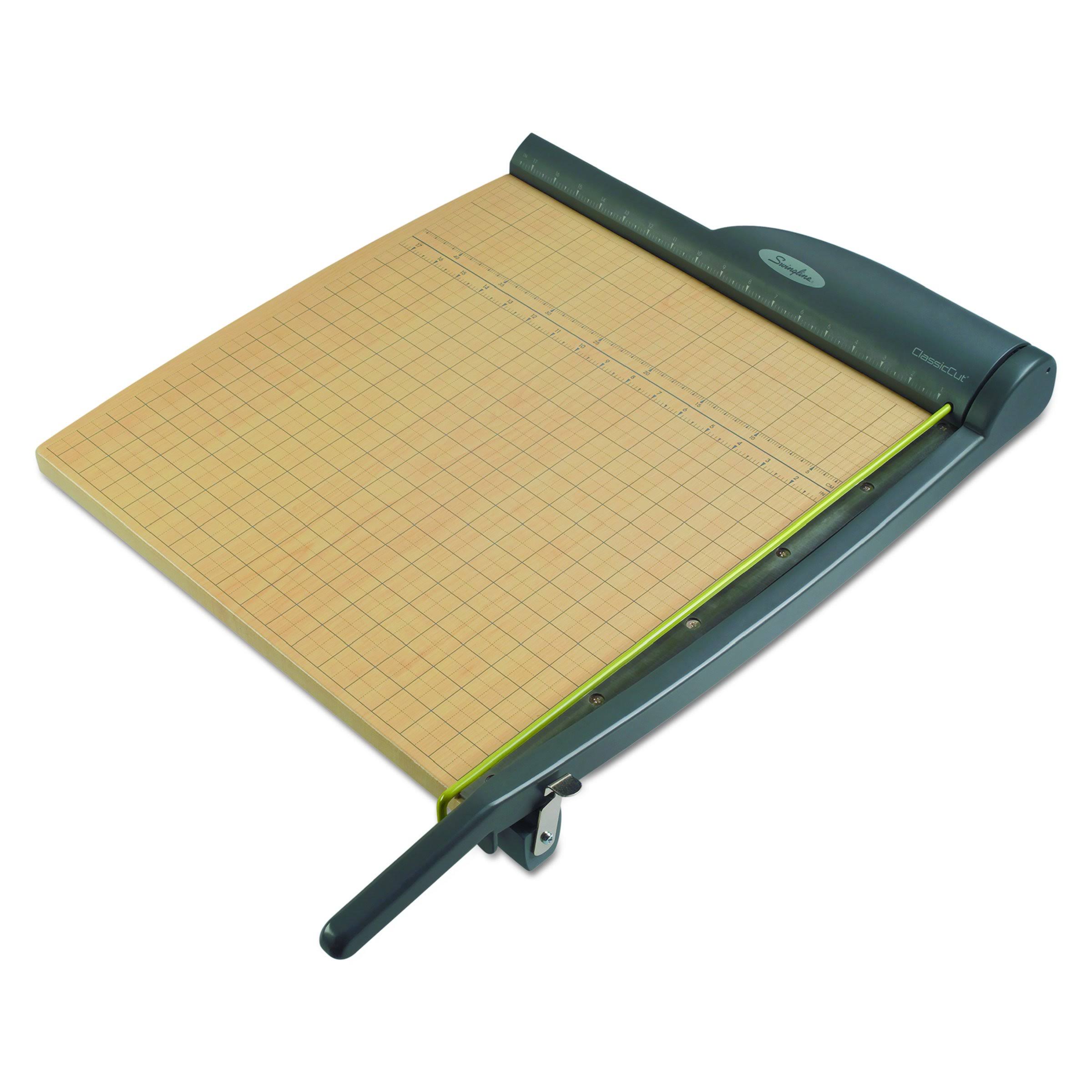 Swingline Paper Trimmer / Cutter, Guillotine, 18" Cut Length, 15 Sheet Capacity, ClassicCut Pro (9118) - Megean