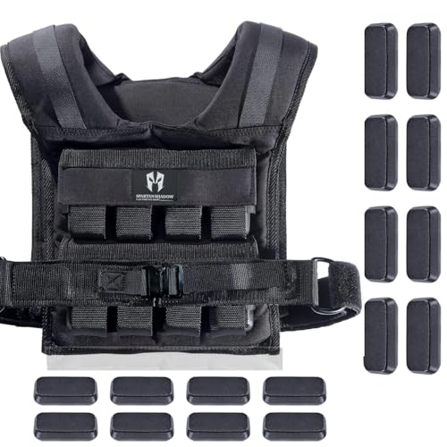 40 lb Weighted Vest - Adjustable Weighted Vest 40 lbs with iron weights. Tone fitness 40 pound weighted vest for men, for women 40lb. For walking