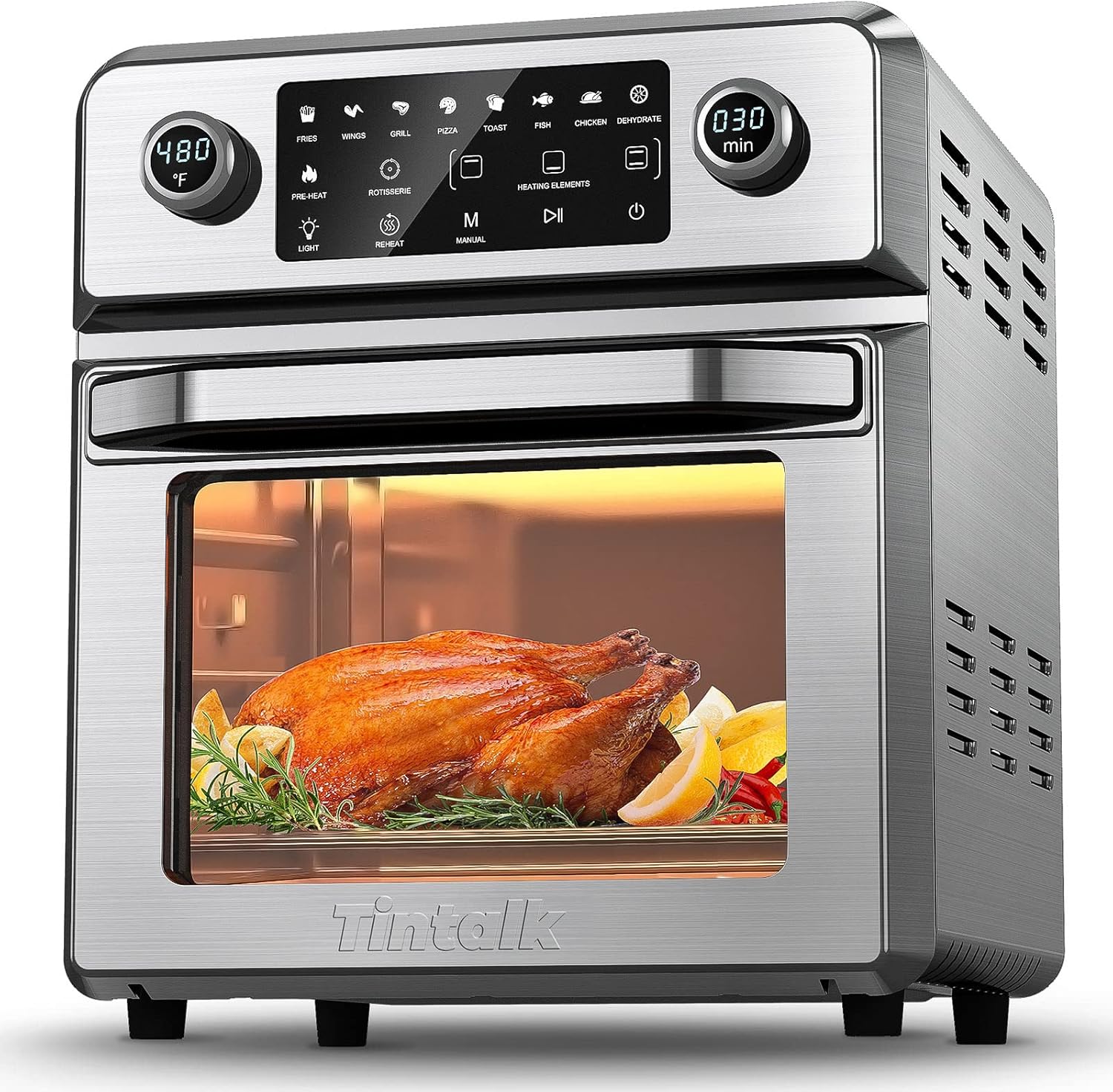 TINTALK Air Fryer Oven 16-Quart: 10-in-1 Airfryer Toaster Oven Combo