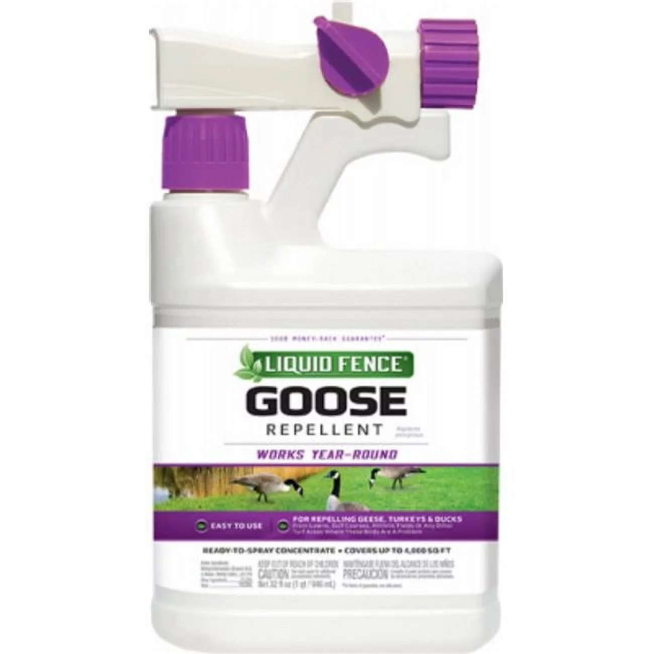 Liquid Fence Ready-to-Use Concentrate 32 ounce Goose Repellent Spray for Geese, Turkeys, and Ducks - Curated Treasures Market