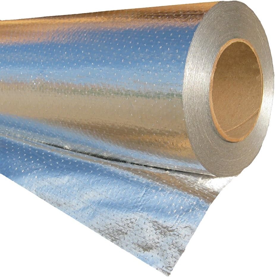 RadiantGUARD Xtreme Radiant Barrier Metalized INDUSTRIAL Grade 500 sq ft roll | 48-inch by 125-feet | X-500-B | Reflective Radiant Barrier Perforated
