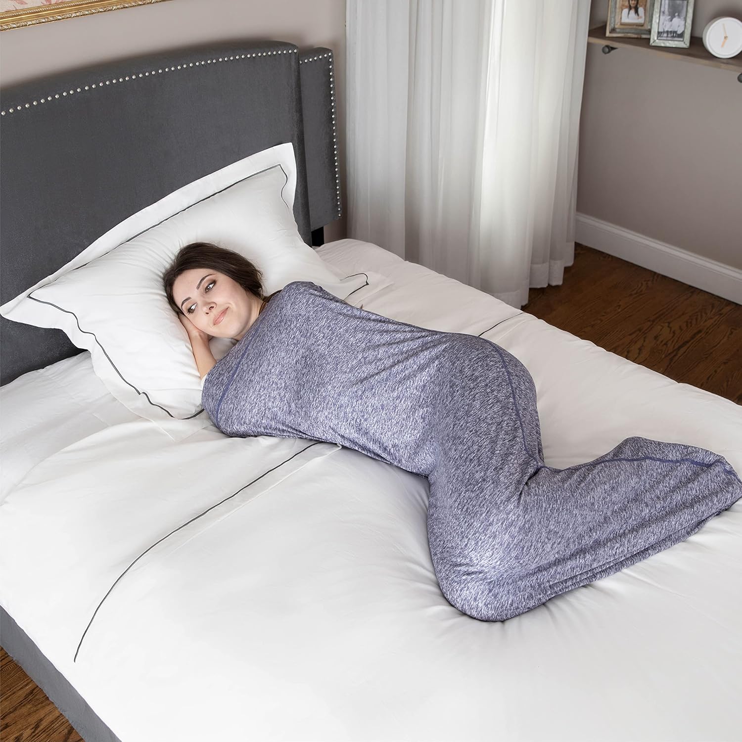 Shlufy Wearable Blanket Calming Sensory Sleeping Pod- Weighted Blanket Alternative - Compression Body Sleeve - Made in USA