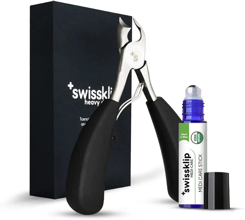 Swissklip Toenail Care Set I Heavy Duty Nail Clipper & Medi-Care Stick for Toenail I Pedicure Protection at its Best - Kansas Nuitrition - HNZSDS
