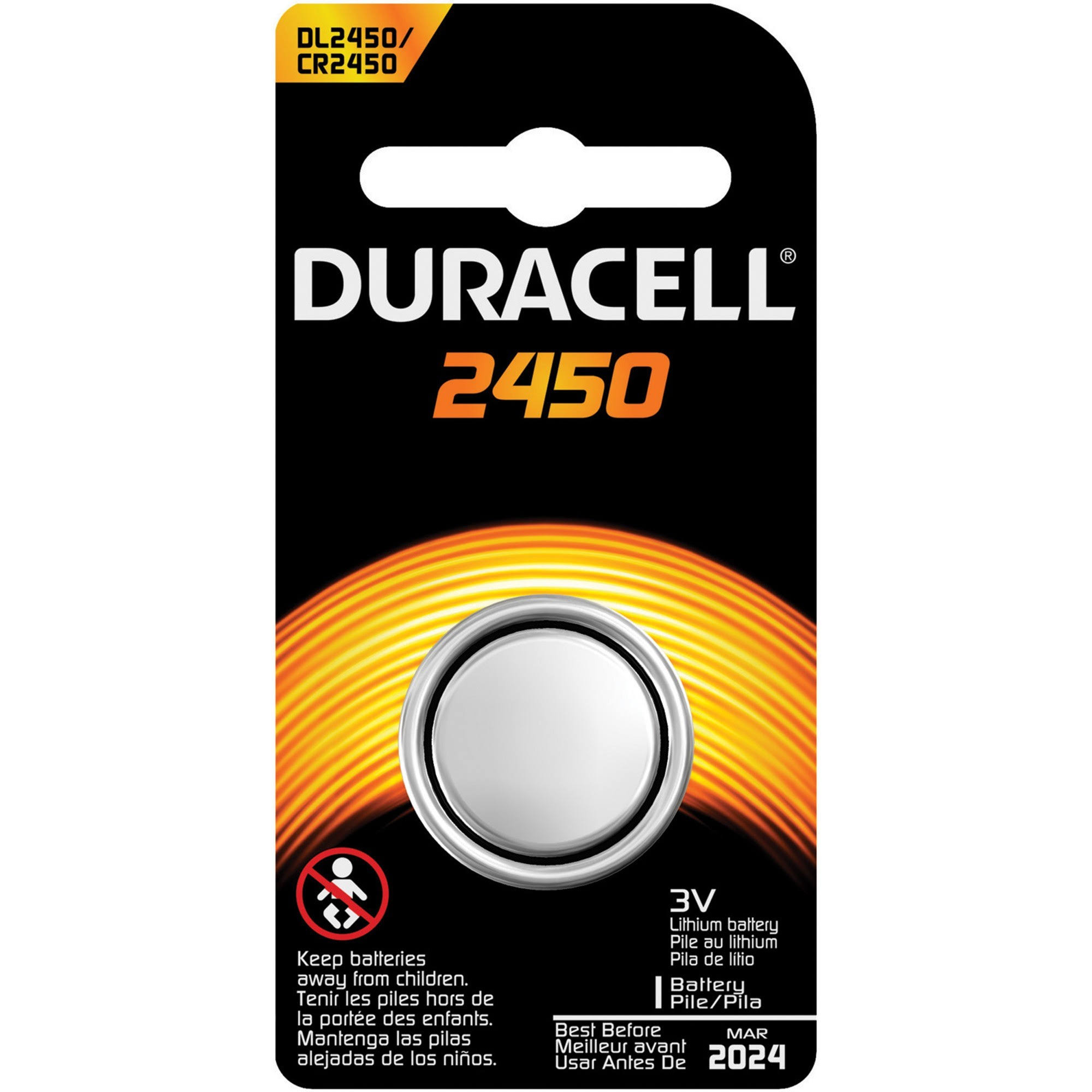Duracell Button Cell Lithium Battery 2450 36/pk DL2450BPK - Avayadevconnect