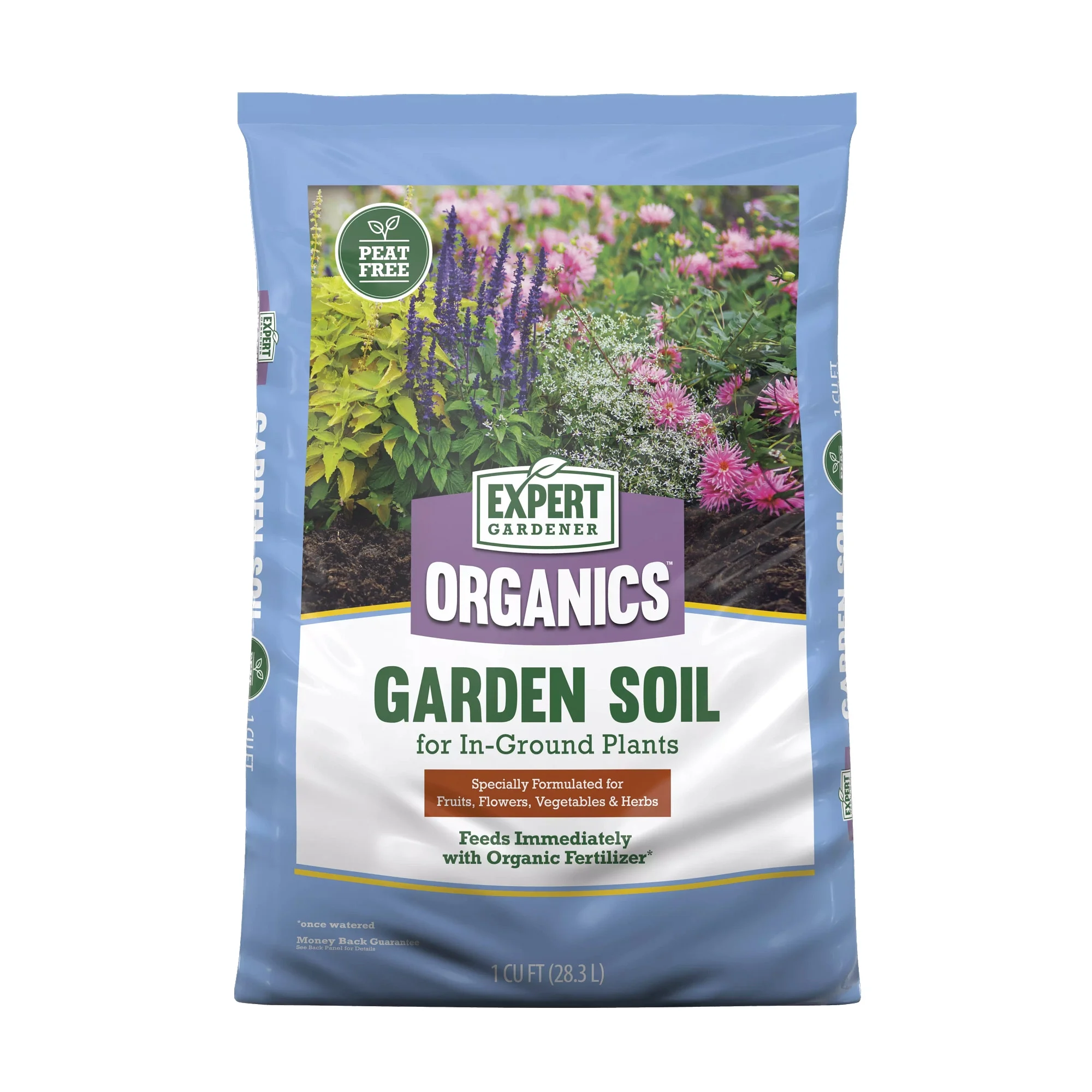 Expert Gardener Organics Garden Soil for In-Ground Plants, 1 cu. ft. - Curated Treasures Market