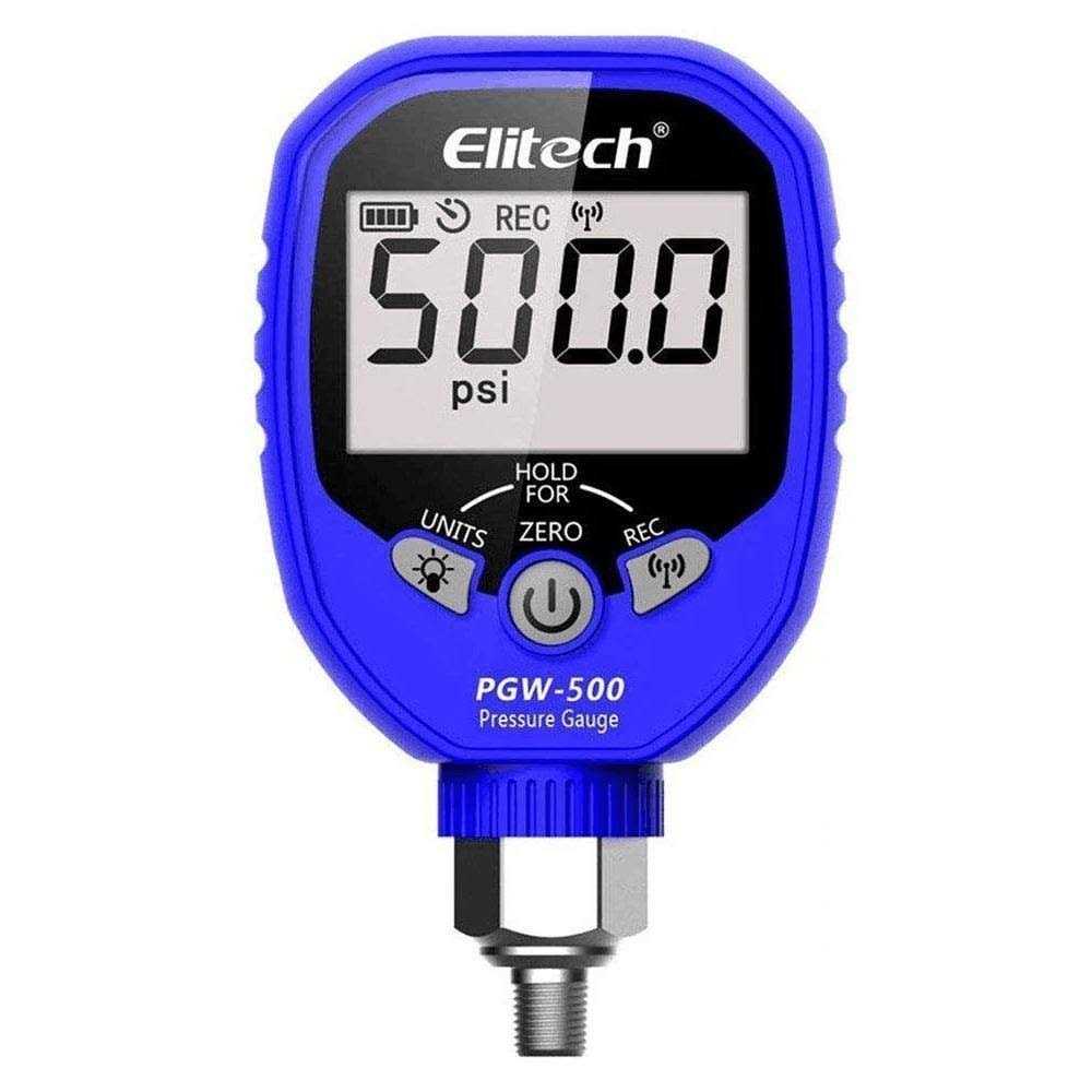Elitech Pgw-500 Wireless Digital Pressure Gauge HVAC 87 Refrigerants - Shop Hardware Tools Online Store