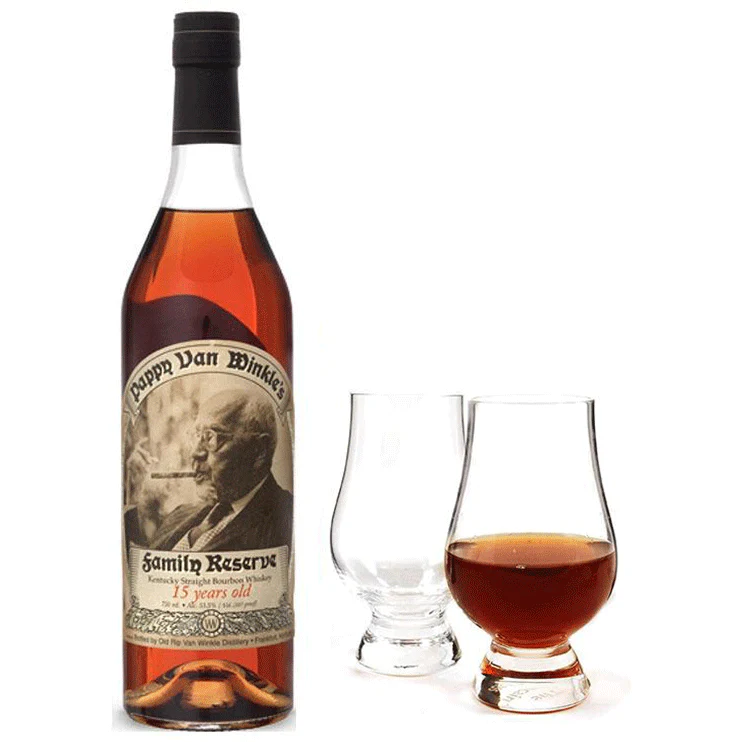 Pappy Van Winkle 15 Year Bourbon with Glencairn Set Bundle - Nestor Liquor
