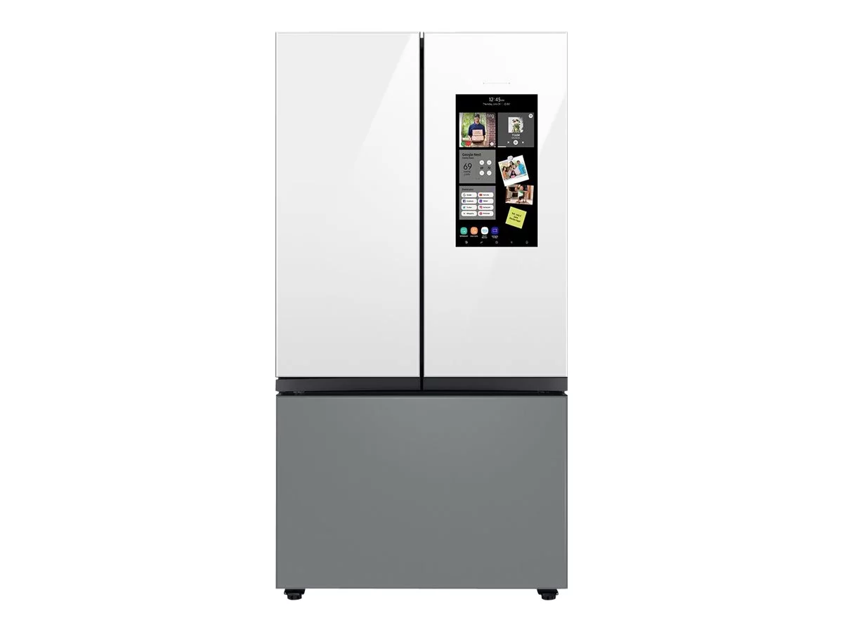 Samsung Bespoke 3-Door French Door Refrigerator (24 cu. ft.) - with Family Hubâ„¢ Panel RF24BB69006M