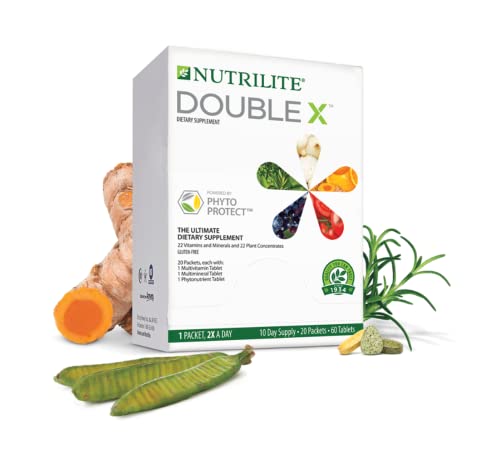 NUTRILITE DOUBLE X Multivitamin/Multimineral/Phytonutrient - 60 Tablets - 10-Day Supply/with Case. - Kansas Nuitrition - HNZSDS