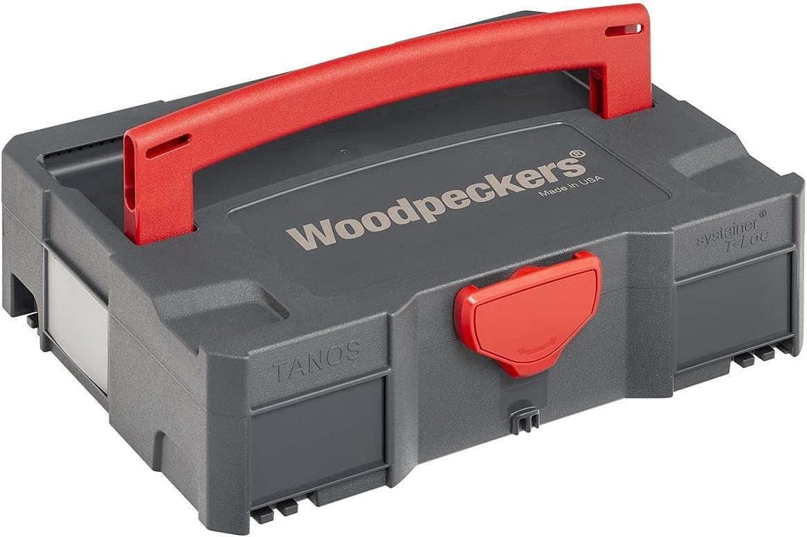 Woodpeckers Adjustable Track Square, Precision Woodworking Tool Made For Track Saw Cuts, Systainer Case Only