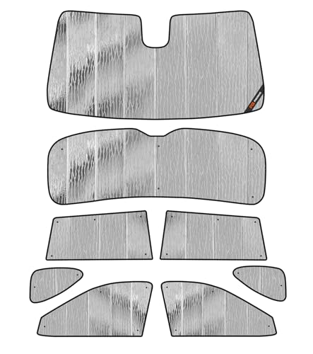 Window Sun Shade for 2011-2020 Toyota Sienna, Premium Folding Sunshade（Full Set