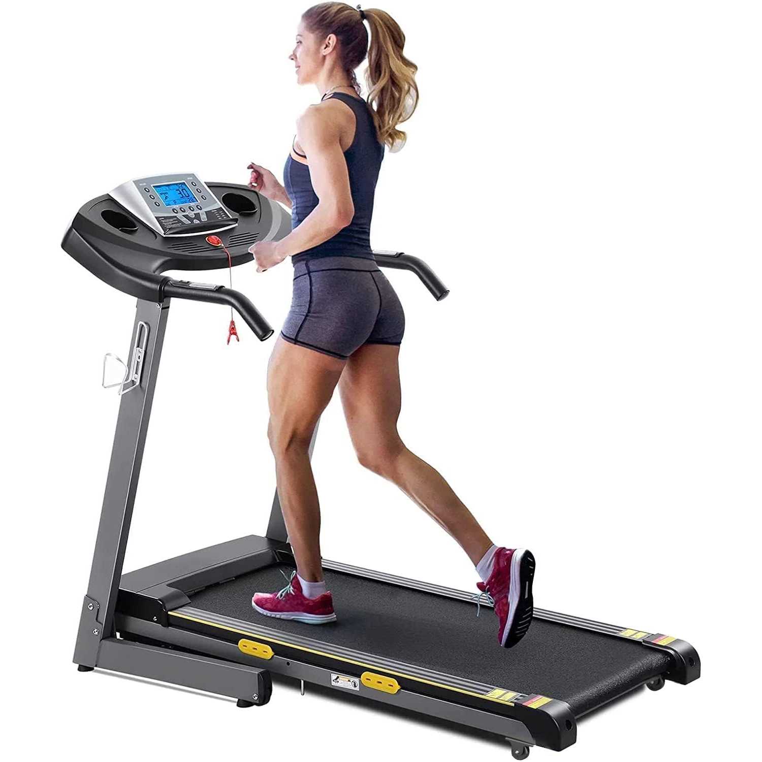 Treadmill with Auto Incline Foldable Treadmill 17 Electric Treadmills 2.5HP/8.5MPH with 15 Training Programs 0-15% Auto Incline Large LCD Display