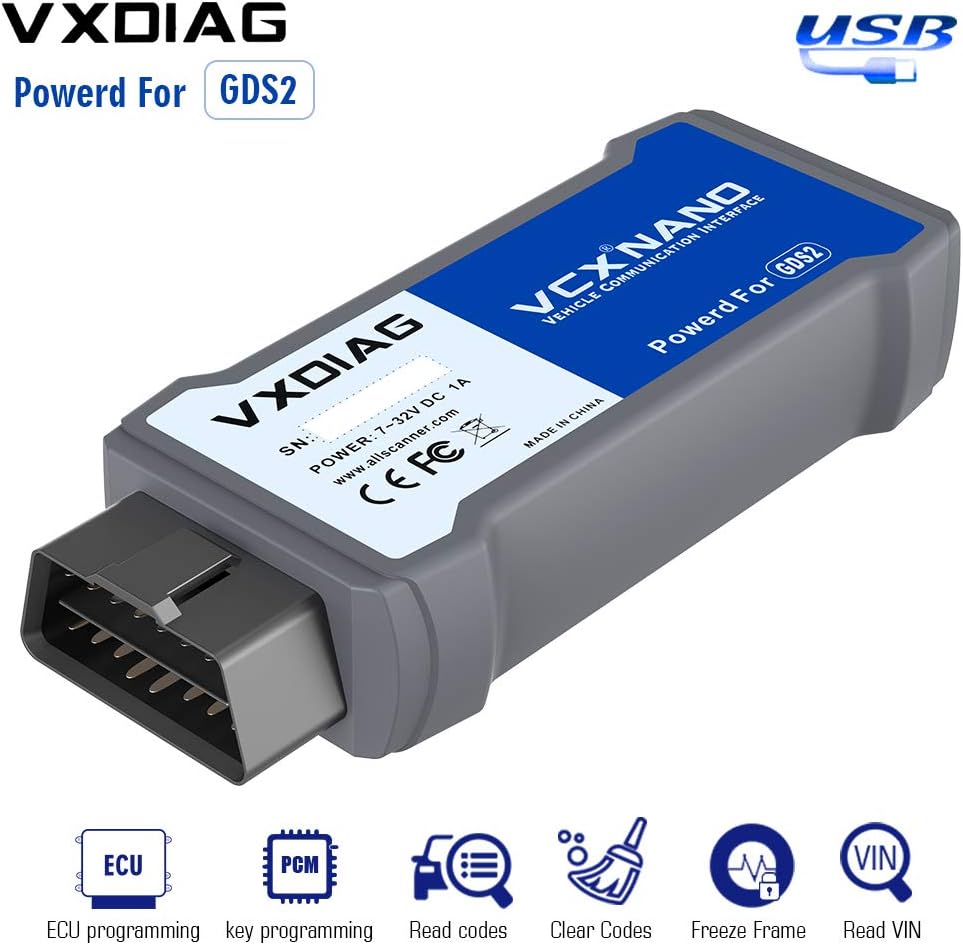 VXDIAG VCX Nano Multiple GDS2 and TIS2WEB Diagnostic/Programming System for GM/Opel