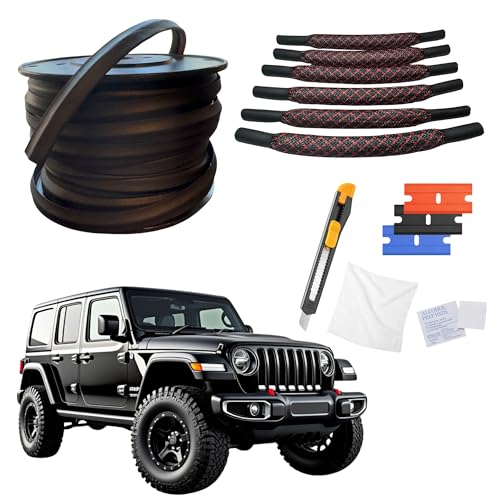 Body Side Seal Kit, Custom Fit Jeep Wrangler JLU Weatherstripping and Leak Prevention, 2018-2025 Models