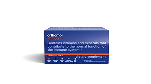 Orthomol Immun Tablet and Capsule, Immune Support Supplement, 30-Day Supply, Vitamins A, B, C, D, E, Zinc, Iodine - Kansas Nuitrition - HNZSDS