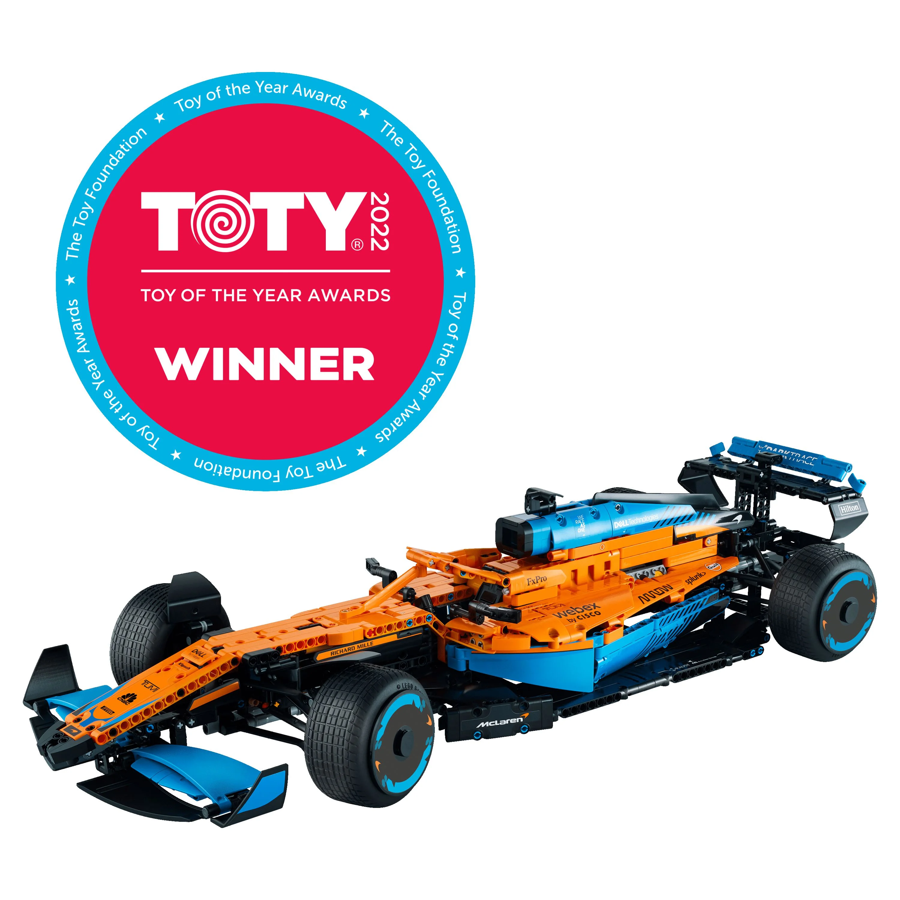 LEGO 42141 Technic McLaren Formula 1 2022 Replica Race Car Model Building Kit, F1 Motor Sport Set Birthday Gift Idea for Adults, Men, Women, Him, Her