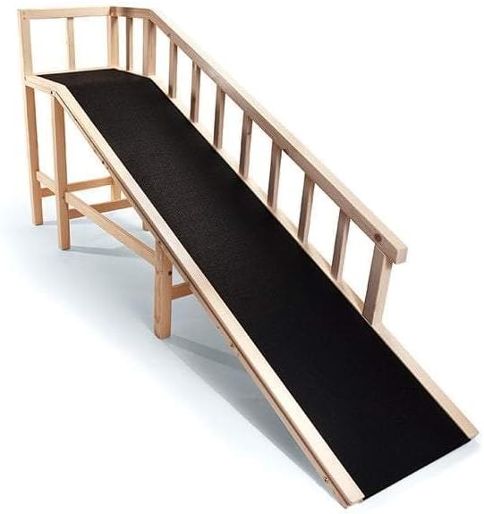 Gentle Rise™ Dog Bed Ramp | 74" Long and Supports Small, Large, Elderly Dogs 130+ LBS Capacity