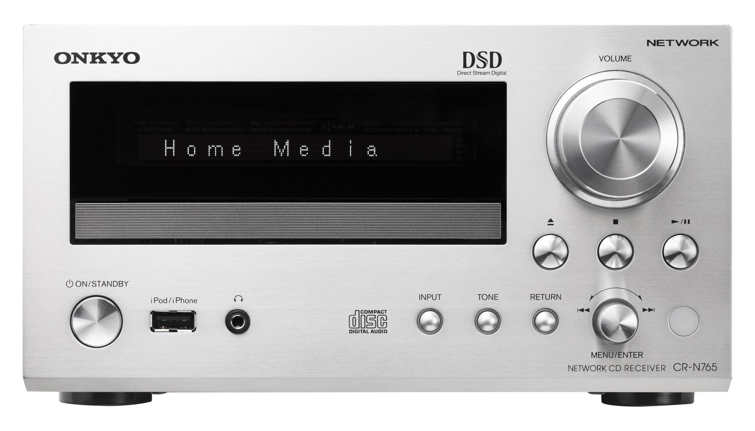 Onkyo Network CD Receiver Hi-Res Sound Source Corresponding Silver CR-N765 (S)