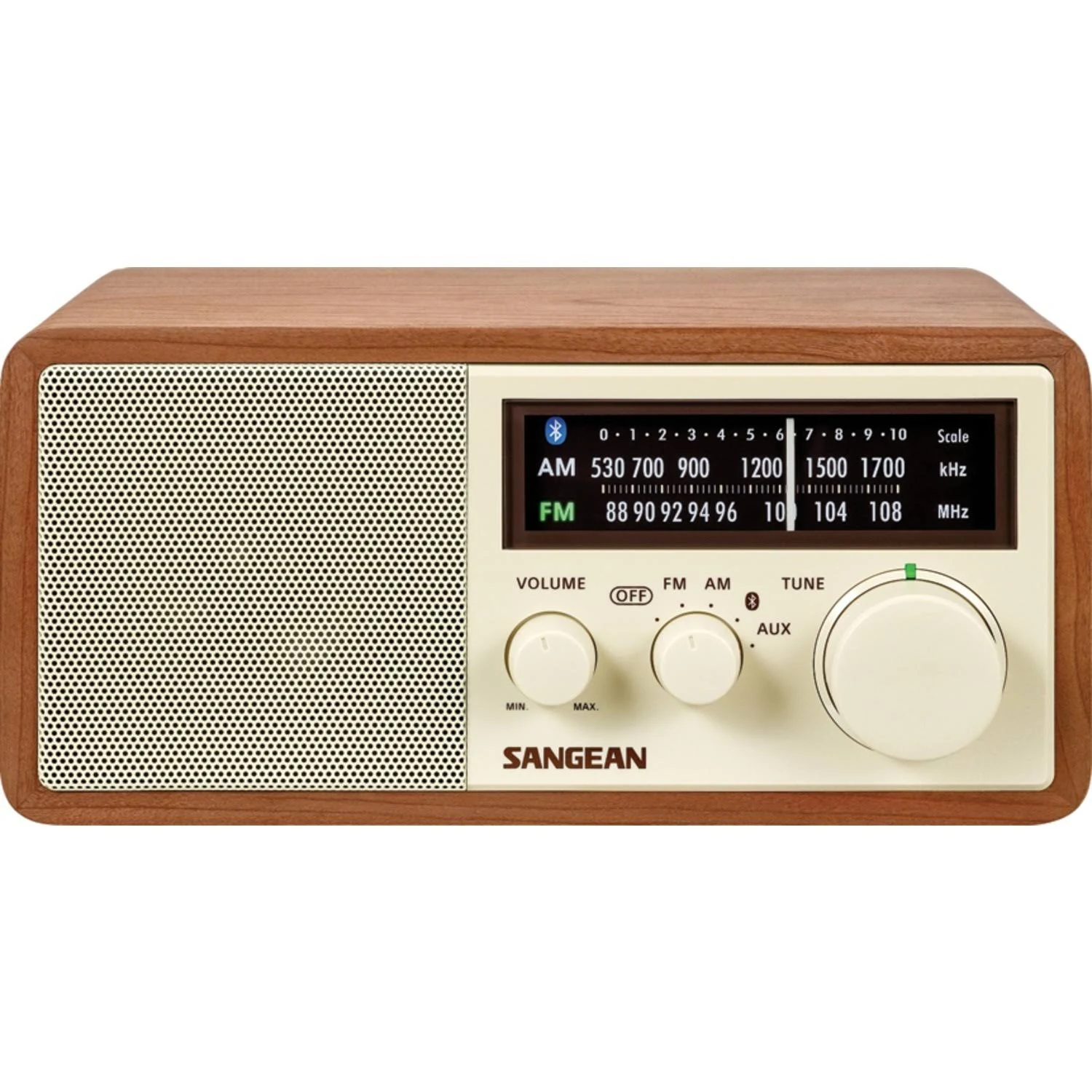 Sangean WR-16 AM-FM Bluetooth Wooden Cabinet Radio
