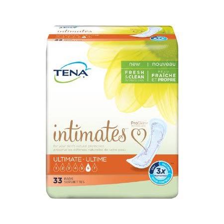 Tena Serenity Ultimate Absorbency Pads 16 Length 33 Count 4 Pack - Megean