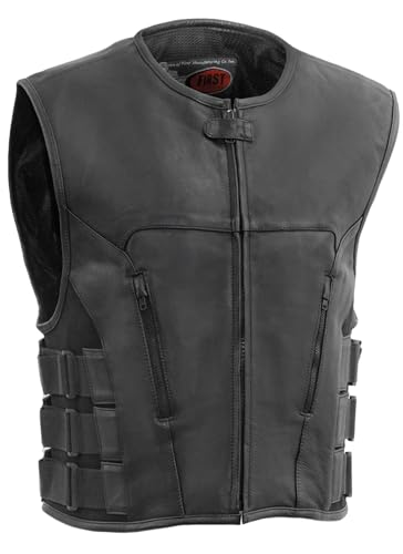 First Mfg Co - Commando - Men's Motorcycle Biker Riding Leather Vest