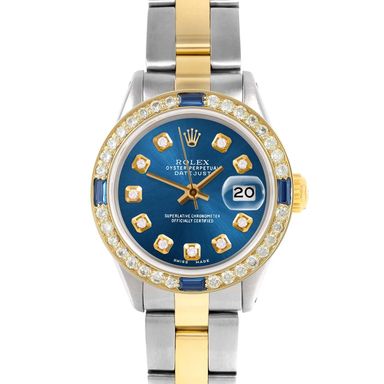 Pre-Owned Rolex 6917 Ladies 26mm Datejust Wristwatch Blue Diamond (3 Year Warranty)
