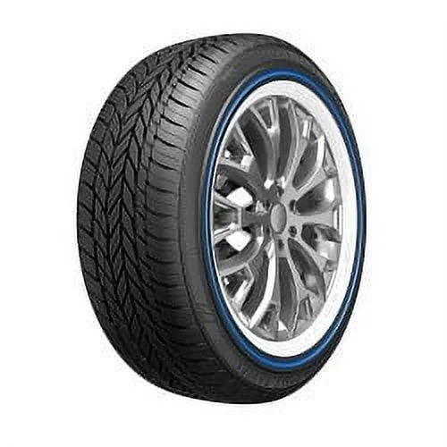 (Qty: 4) 245/45R19 Vogue Custom Built Radial VIII Blue Stripe 102V tire - Curated Treasures Market