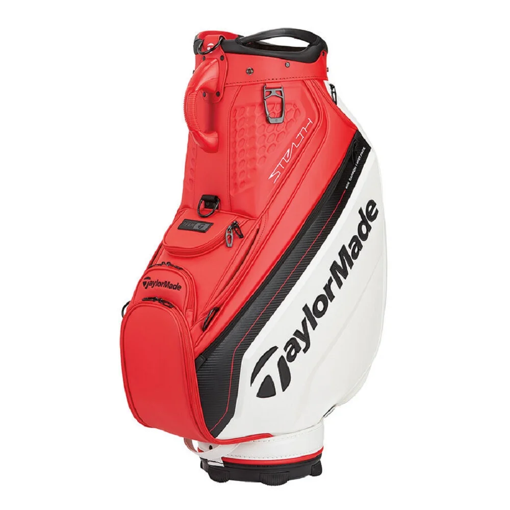 TaylorMade Tour Staff Golf Bag - Red/Black/White - New 2023