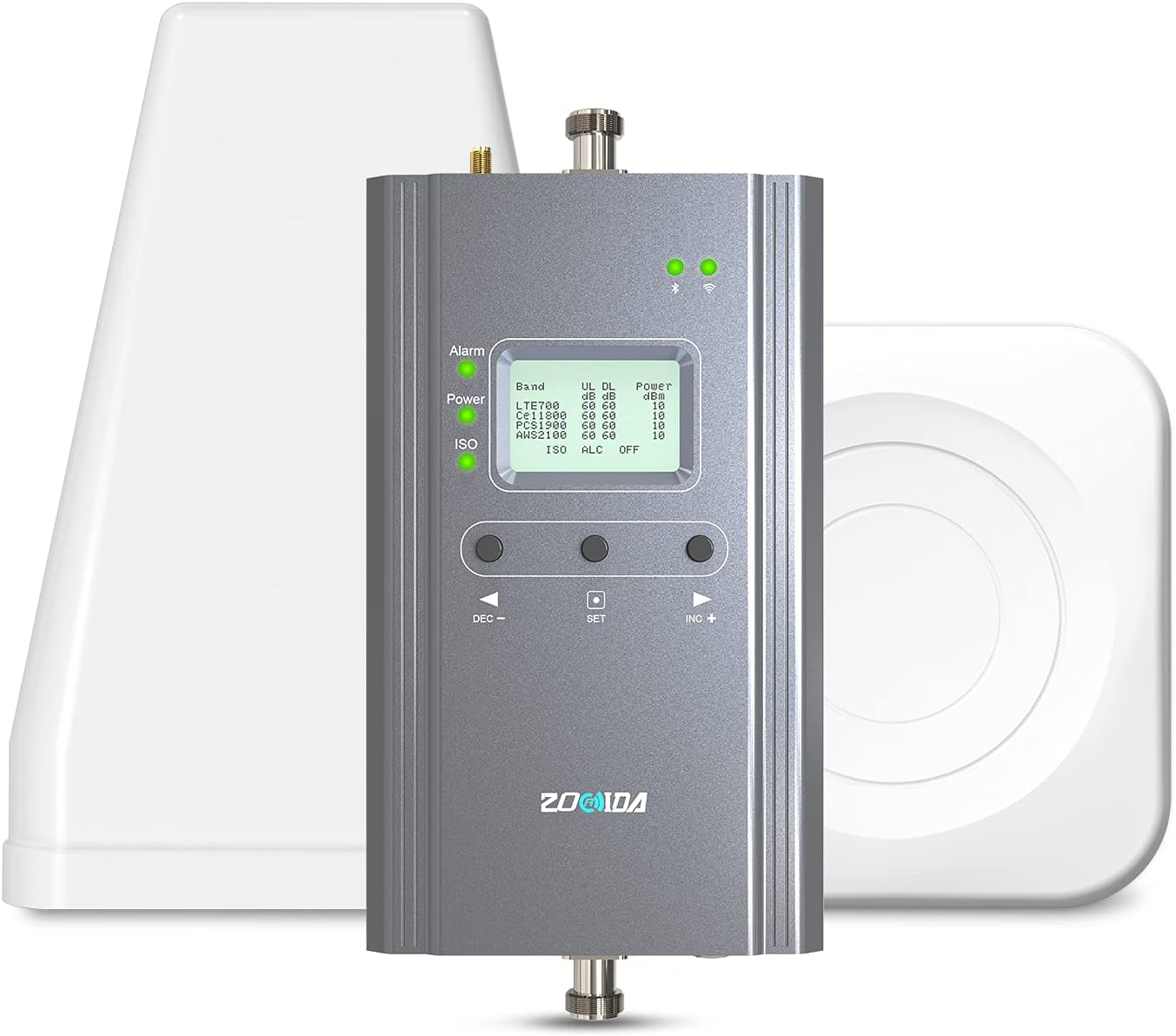 Zorida Cell Phone Booster for Home, 4,000 sq ft, APP Guide for Premium Signal, Remote Monitor, Support All US Carriers-Verizon, AT&T & More