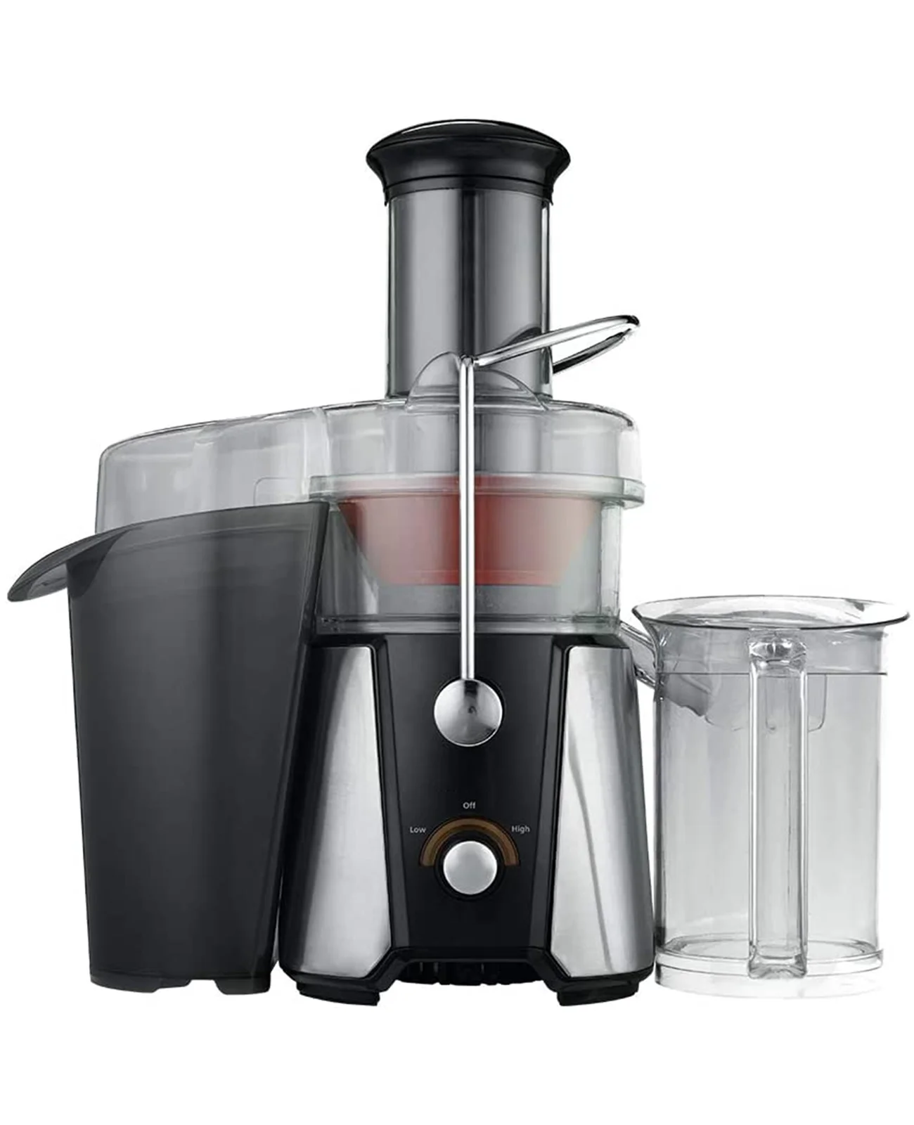 Juice Extractor for Fruits & Vegetables - 2-Speed Modes Easy to Clean (Silver)