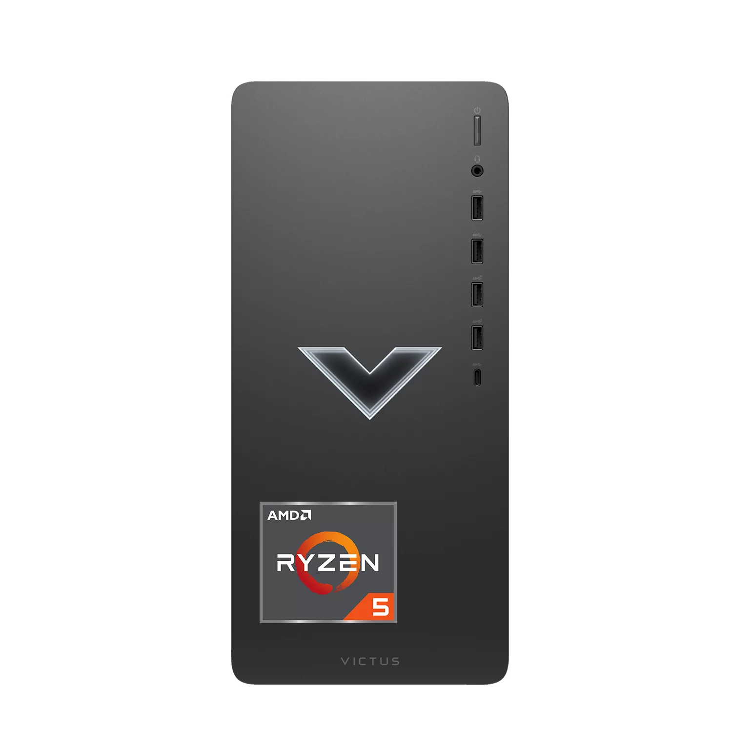 HP Victus Gaming Tower Desktop, AMD Ryzen 5 5600G, AMD Radeon RX 6400, 16GB RAM, 1TB SSD, Wi-Fi, RJ-45, HDMI,DP Port, Windows 11 Home
