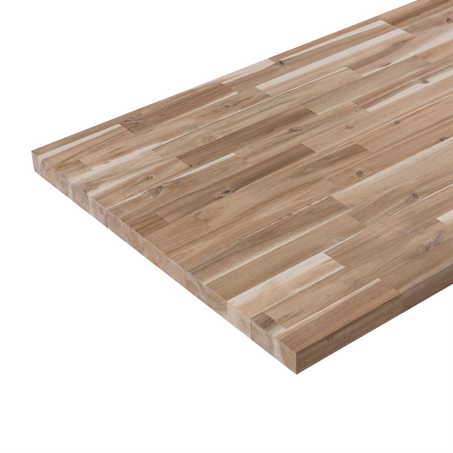 allen + roth 72-in x 39-in x 1.5-in Natural Straight Butcher Block Acacia Countertop ARF1539FJACA-72 - Shop Hardware Tools Online Store