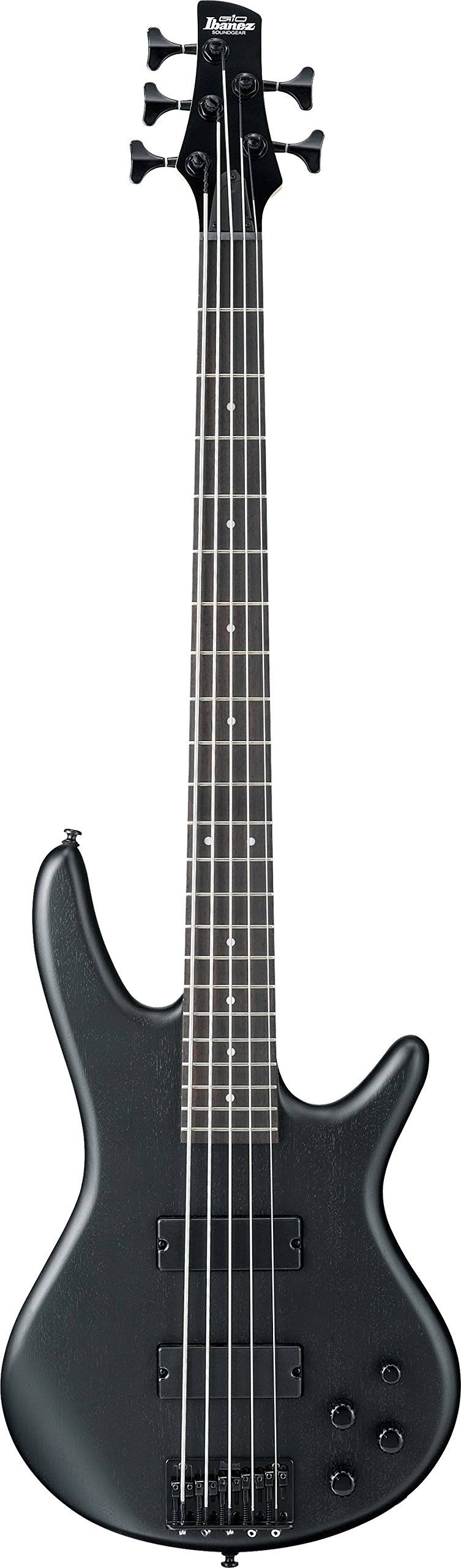 Ibanez GSR205B 5-String Electric Bass Guitar Weathered Black - Megean