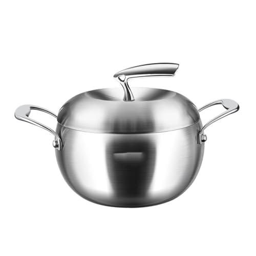 LNYHLXS Stainless Steel Stock Pot Soup Sauce Pan Cooking Pots Lids Cover Daily Use Stockpot Pans For The
