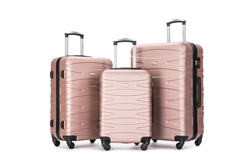 Luggage Sets 3 Piece Luggage Set - Hard luggage sets with spinner wheels and TSA Lock - Lightweight Expandable Suitcase Set (sizes 20",24"