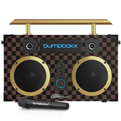 Bumpboxx Bluetooth Boombox Ultra Plus | Retro Boombox with Bluetooth Speaker | Includes Rechargeable Lithium Battery