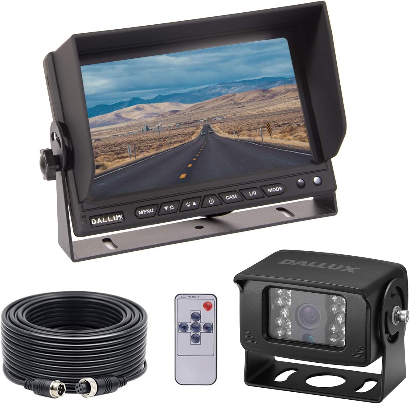 DALLUX Heavy Duty Vehicle Truck Bus Backup Camera System