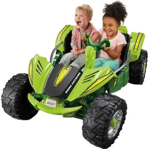 Power Wheels Dune Racer Extreme Green 12V Ride-On Toy for Kids - Curated Treasures Market