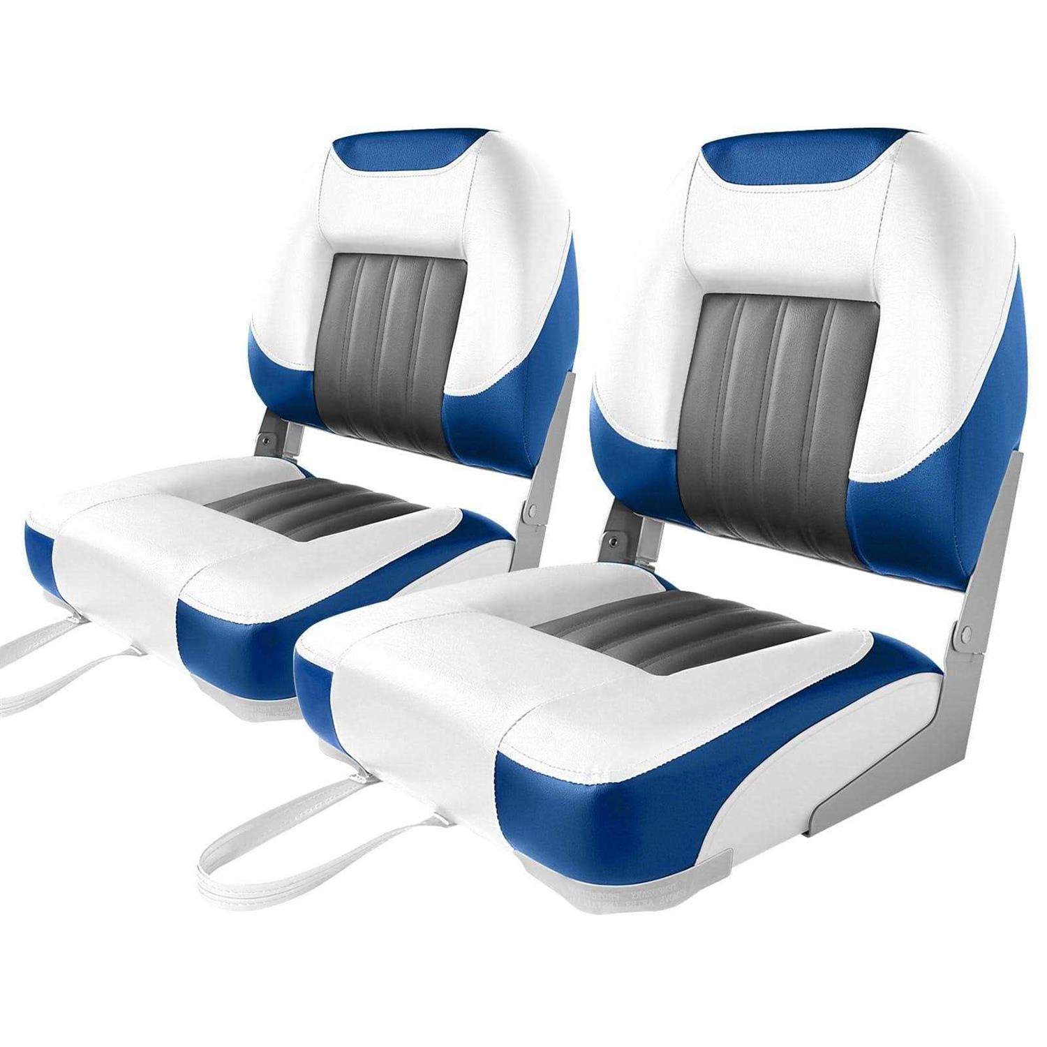 XGEAR Deluxe Low Back Fold-Down Fishing Boat Seats - Sports Supplies Online Store