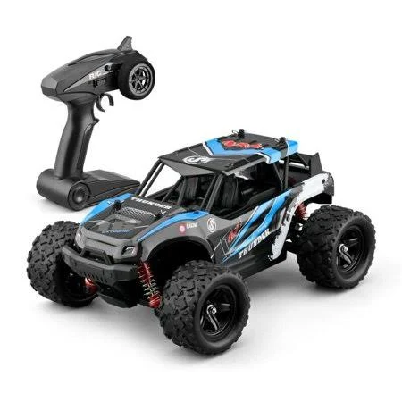 40+MPH 1/18 Scale RC Car 2.4G 4WD High Speed Fast Remote Controlled Large TRACK, Size: 26, Blue