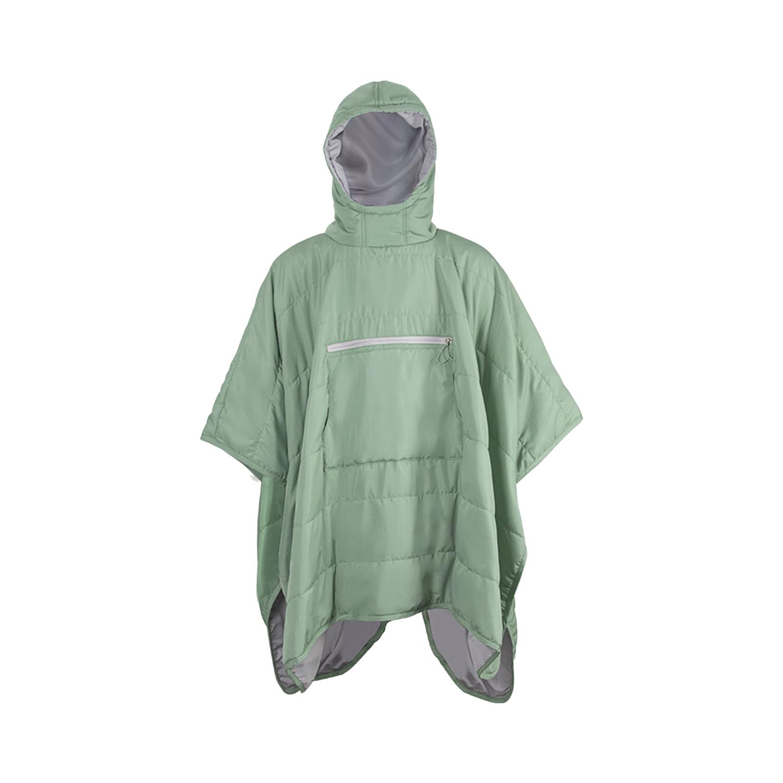 Sleeping Bag Cloak, Hooded Blanket, Hammock Wearable Cape with Hat Warm Windproof Lightweight Portable for Camping Men Travel