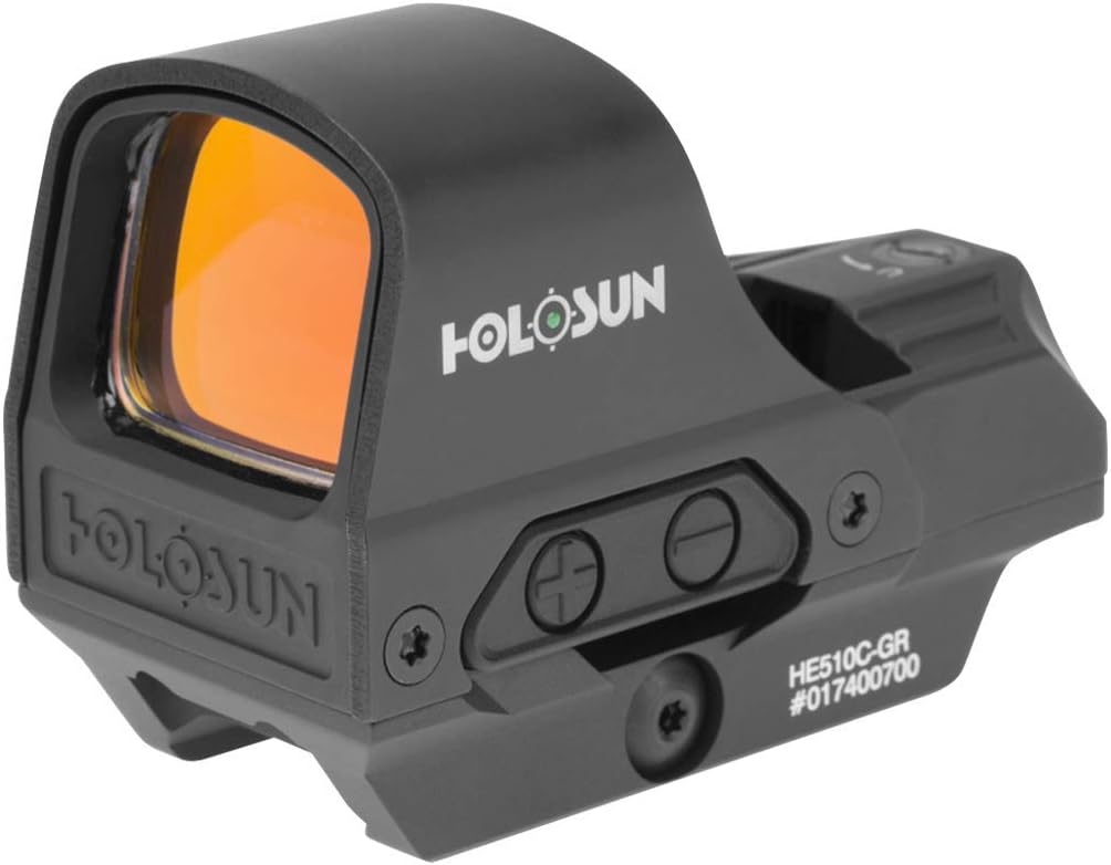 HOLOSUN - HE510C-GR Open Reflex Optical Sight with Super Green LED (2 MOA Dot, 65 MOA Circle) title