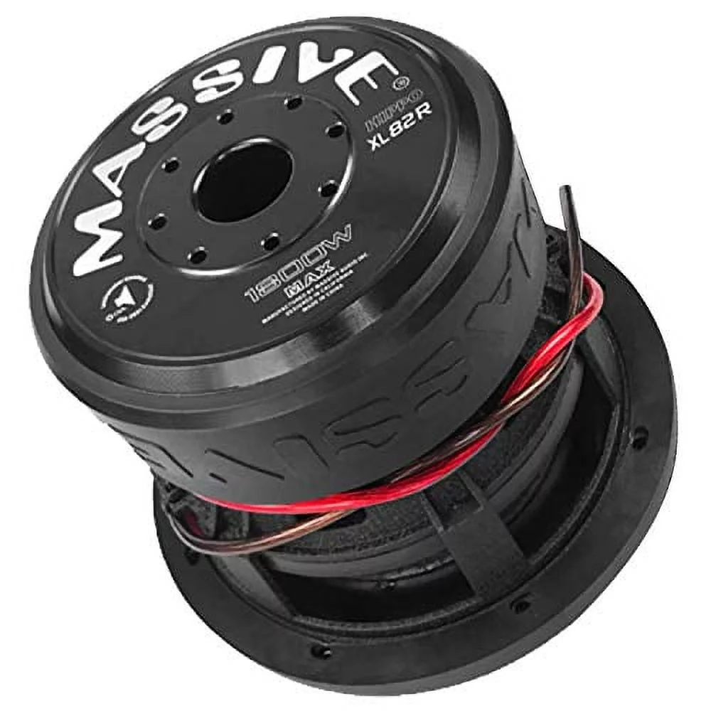Massive Audio Hippo84 - 8 Inch Car Audio 1,000 Watt Hippo Series Competition Subwoofer, Dual 4 Ohm, 2.5 Inch Voice Coil - Curated Treasures Market