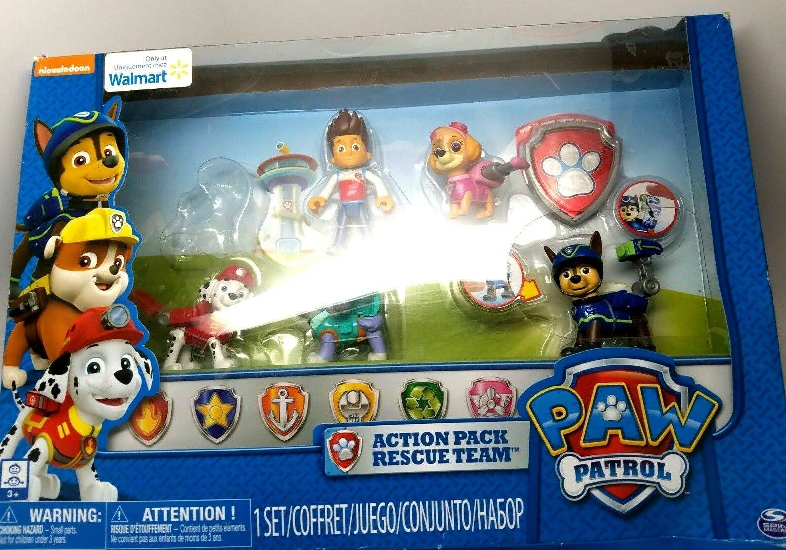Paw Patrol Action Pack Rescue Team, Walmart Exclusive, - Megean