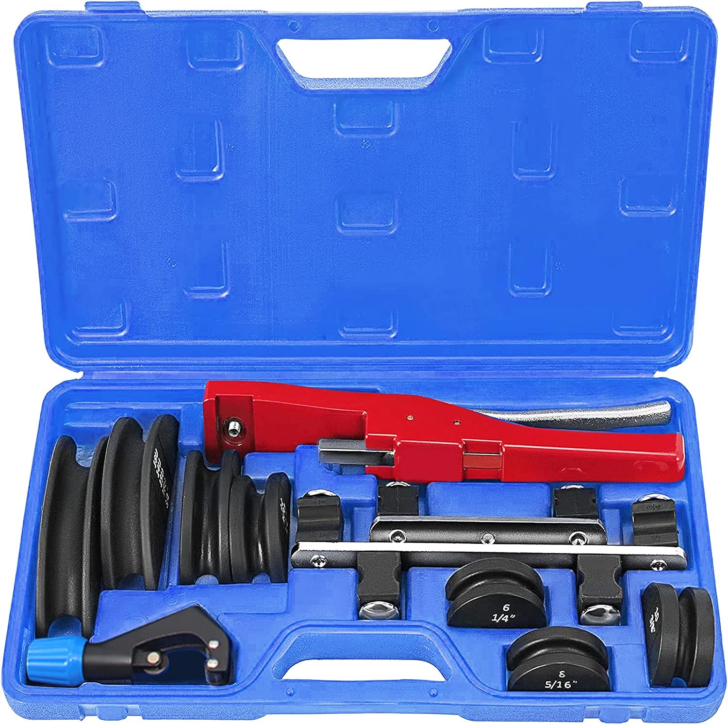 Flieeya 1/4 to 7/8inch Tube Bender Kit Hand Tool Refrigeration Ratcheting Tubing benders Manual Ratcheting Tubing Bender Set Aluminum Tubing Bender