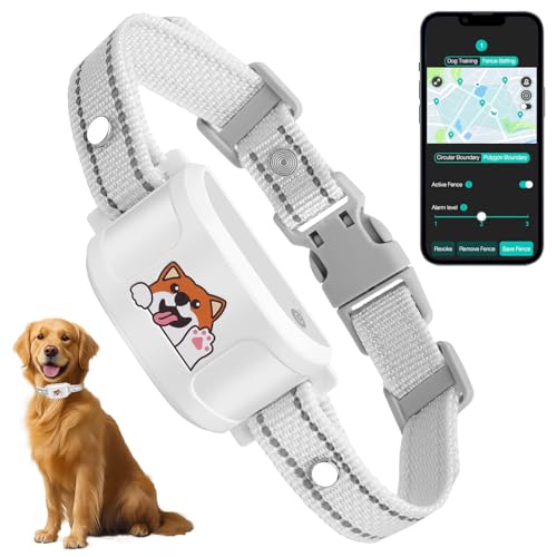 GPS + Wireless Dog Fence & Training Collar – No Subscription, App Geo-Fence 3280ft, 60-164ft Bluetooth Training, 3 Correction Modes, Auto Sleep/Wake