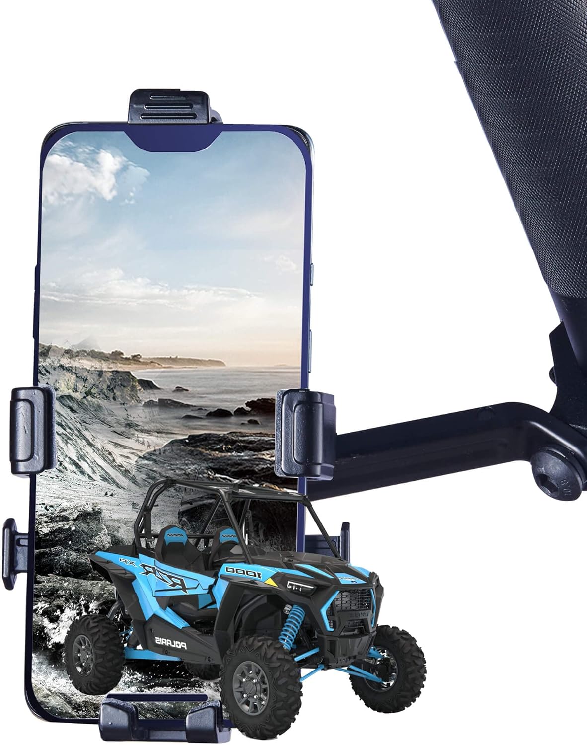 ZIDIYORUO UTV Phone Mount, Aluminium&nbsp;Alloy&nbsp;Cell Phone Holder for UTV/ATV/SXS, Compatible with 1.75"-2" Roll Bar Roll Cage