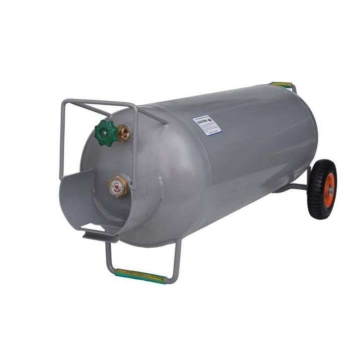 100 lbs. Horizontal and Vertical Hog Propane Cylinder with Wheels