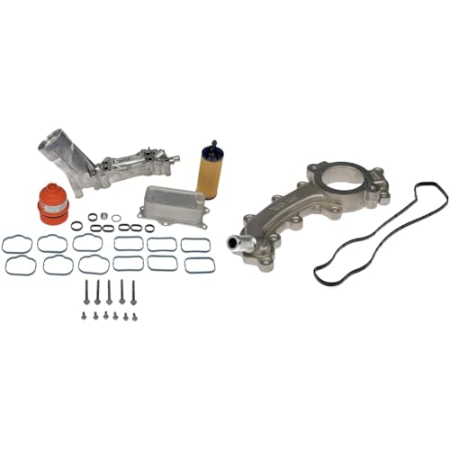 Dorman 926-959 Patented Upgraded Aluminum Engine Oil Filter Housing with Oil Cooler and Filter Compatible with Select Models (OE FIX)