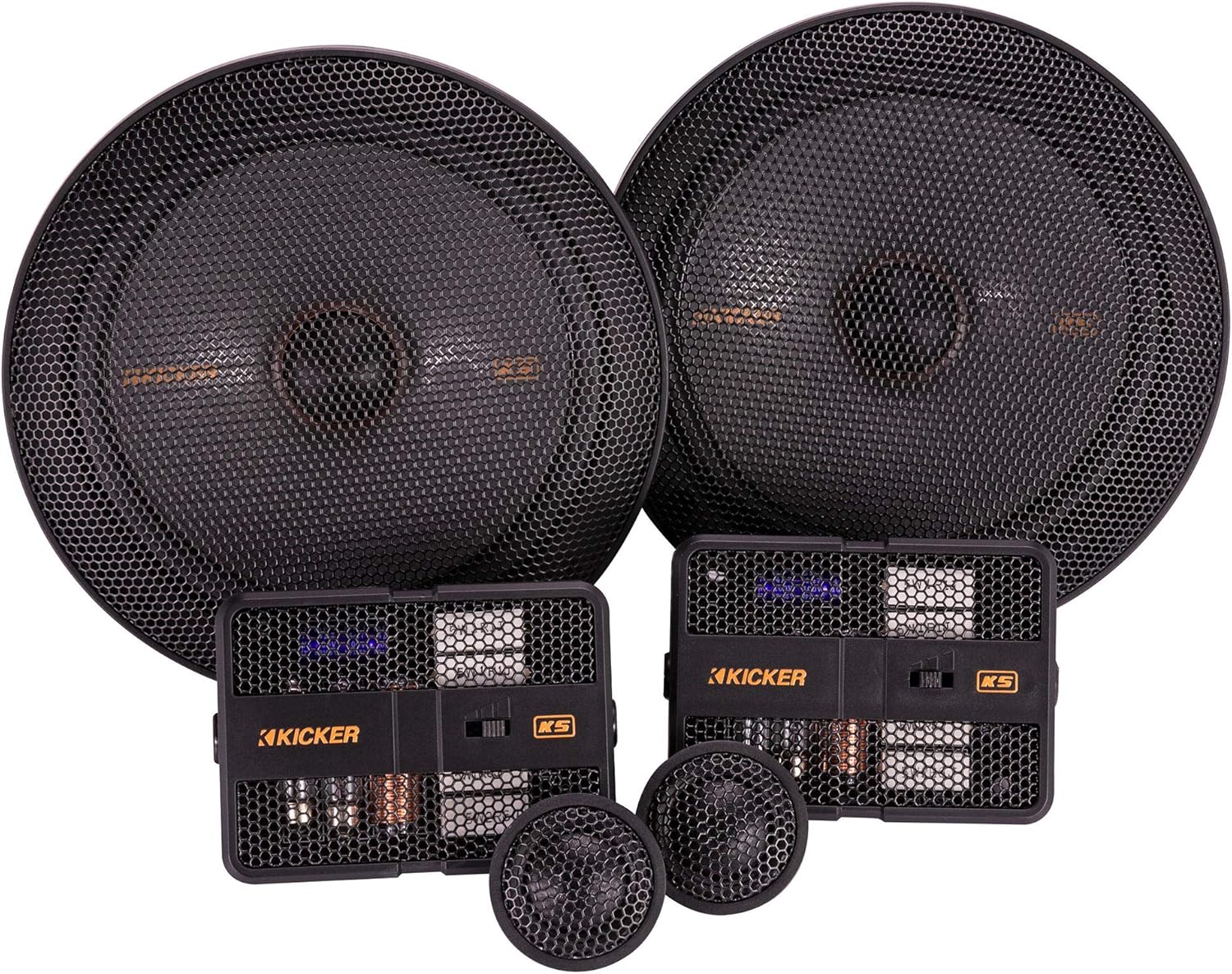 KICKER 47KSS6704 KS Series 6.75" Component System with 1" Tweeters, 4ohm